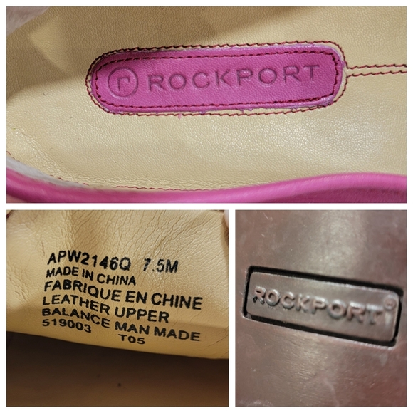 Rockport Loafers Barbie Pink Slip On Leather Driving Shoe Moccasin Women’s 7.5 - Picture 13 of 15